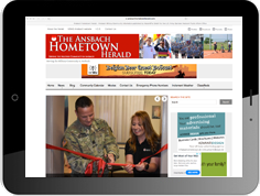 Online advertising on the website of our military newspaper The Ansbach Hometown Hearld