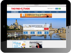 Online Werbung in dem amerikanischen Nachschlagewerk "The Find-It Guide"